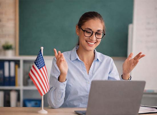 Happy student getting assignment help in Germany